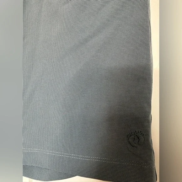 Hang Ten Hybrid Walking Shorts Sz 34 blue check Stretch Lightweight Golf new - Picture 2 of 7